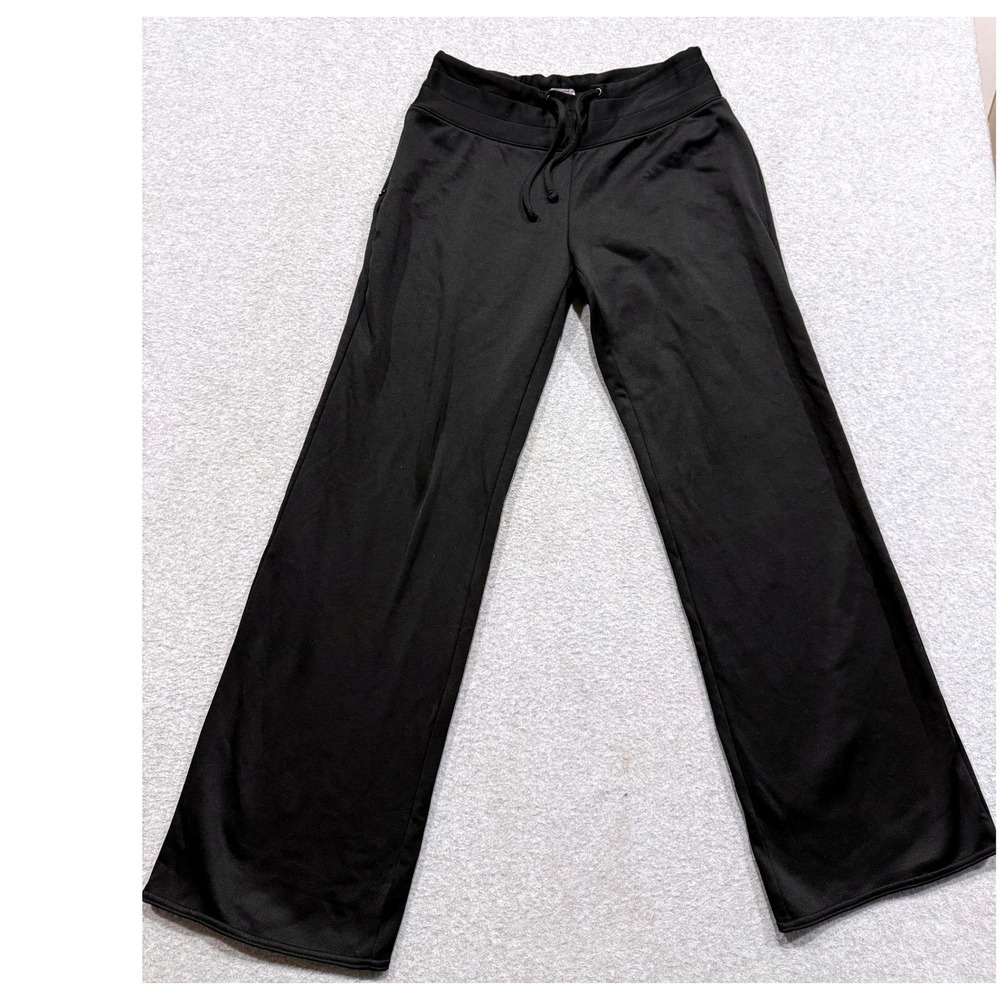 Columbia Titanium Black Athletic Pants Womens Medium Straight Leg Drawstring